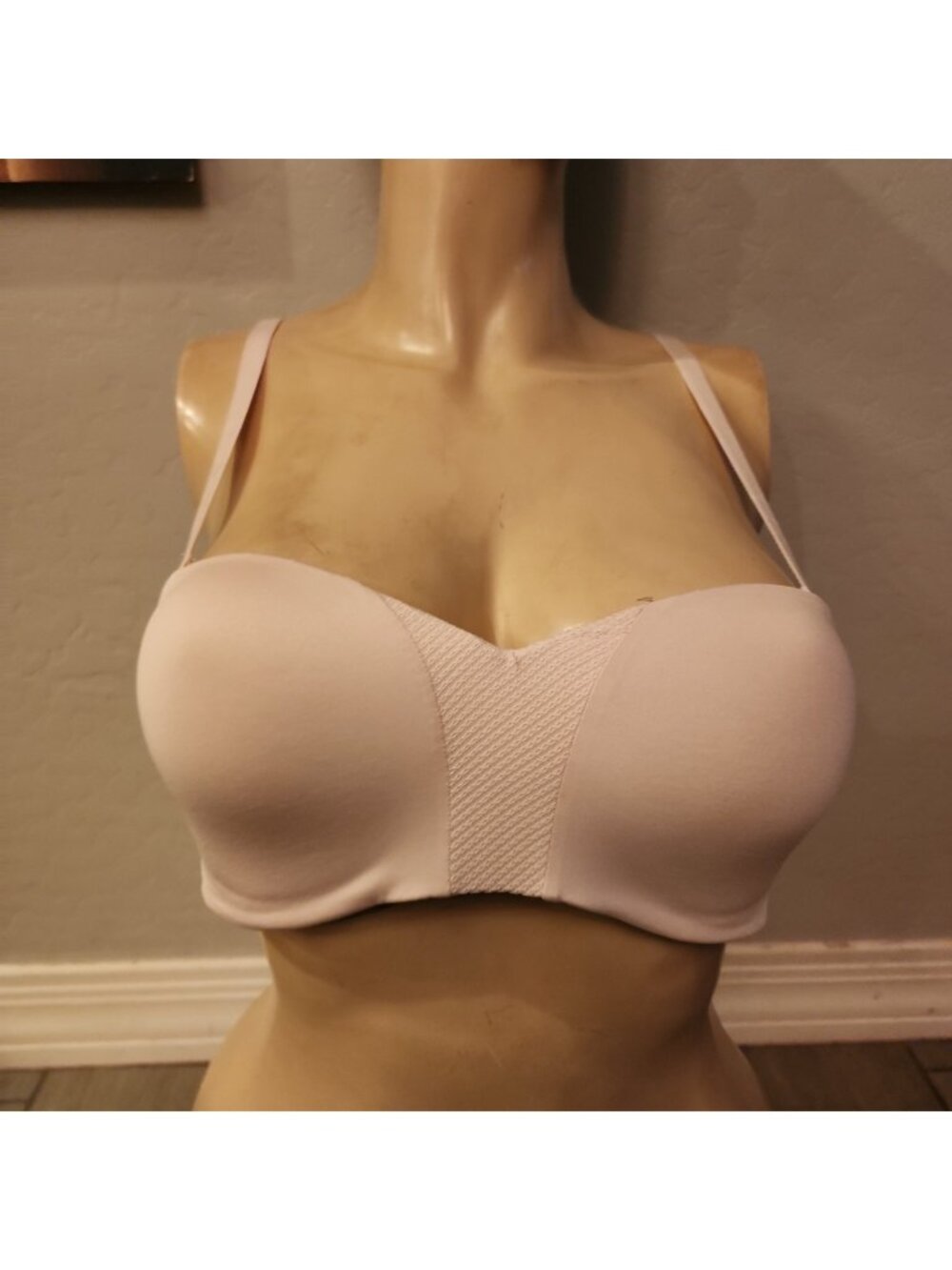 Maidenform Strapless Bra M Pink Wireless Lined SN1262
